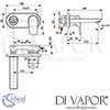 Ideal Standard Ceraflex Built-In Basin Mixer Dimensions